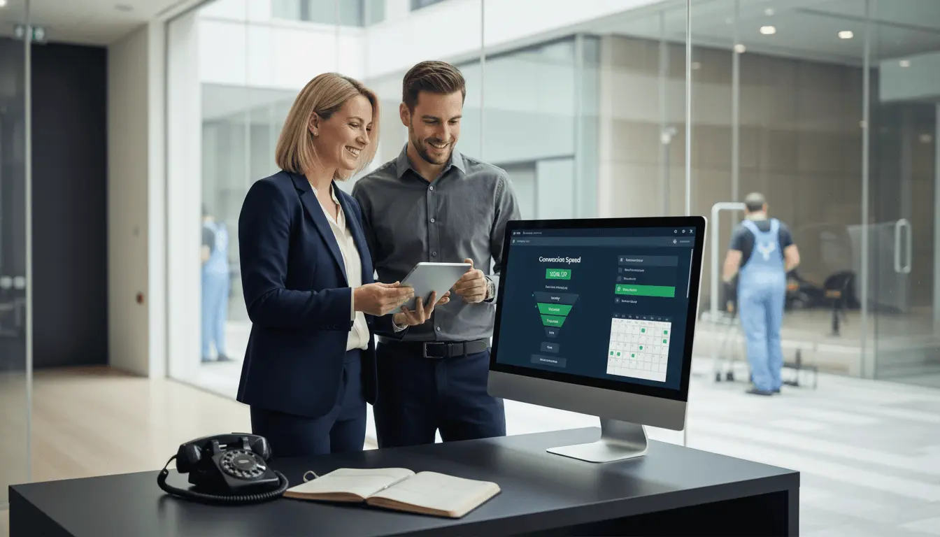 Custom CRM dashboard for national cleaning company lead management case study