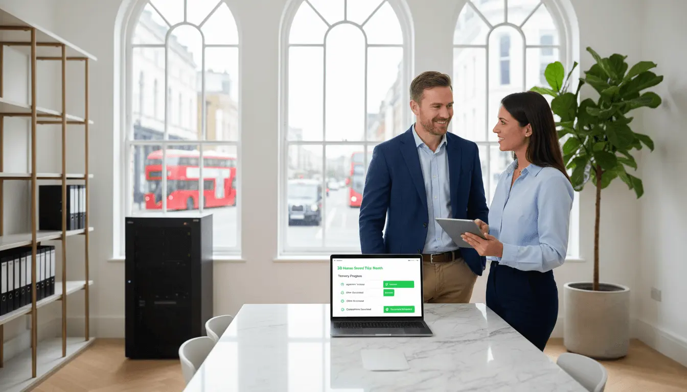 Lettings agency workflow automation dashboard and document management case study