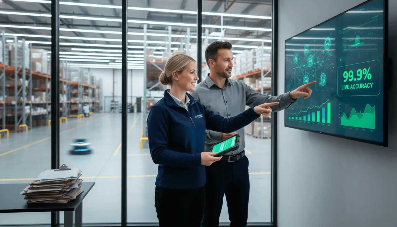 Warehouse mobile app and management dashboard for inventory tracking case study
